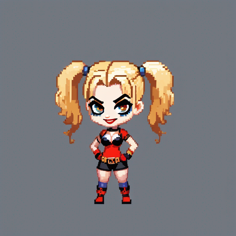 Pixel character before background removal