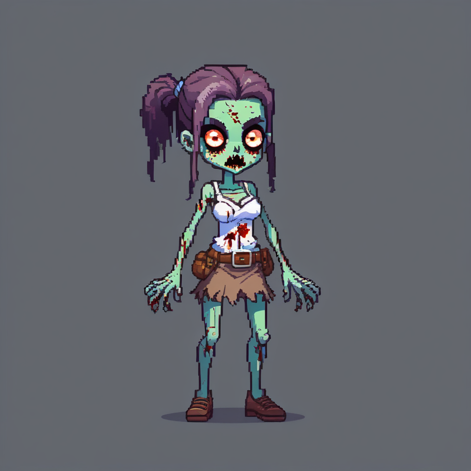 Pixel character before background removal